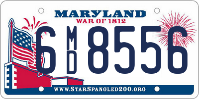 MD license plate 6MD8556