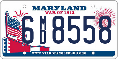 MD license plate 6MD8558