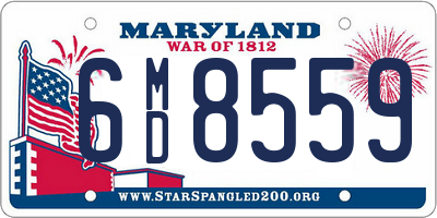 MD license plate 6MD8559