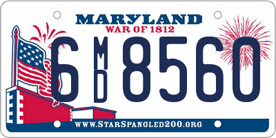 MD license plate 6MD8560