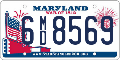 MD license plate 6MD8569