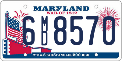 MD license plate 6MD8570