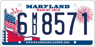 MD license plate 6MD8571