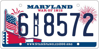 MD license plate 6MD8572