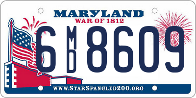 MD license plate 6MD8609