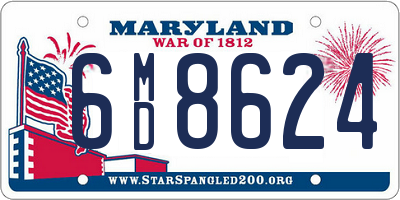 MD license plate 6MD8624