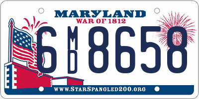 MD license plate 6MD8658