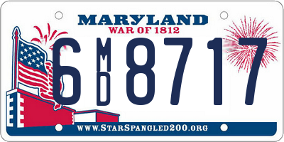 MD license plate 6MD8717