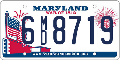 MD license plate 6MD8719