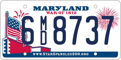 MD license plate 6MD8737