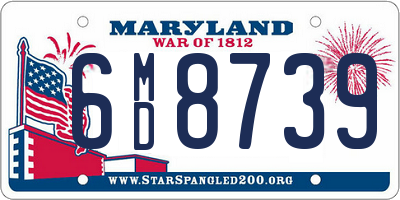 MD license plate 6MD8739