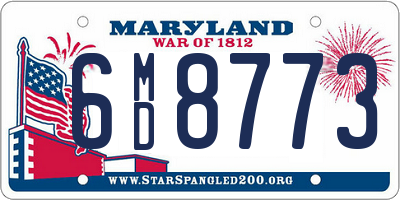 MD license plate 6MD8773