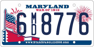 MD license plate 6MD8776