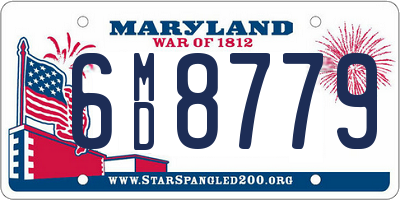 MD license plate 6MD8779