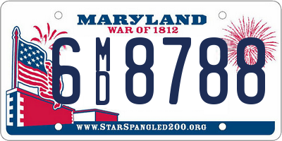 MD license plate 6MD8788