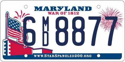 MD license plate 6MD8877