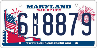 MD license plate 6MD8879