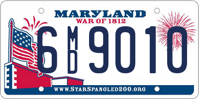 MD license plate 6MD9010