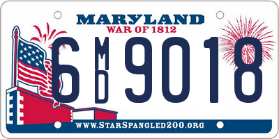 MD license plate 6MD9018