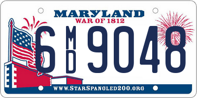 MD license plate 6MD9048