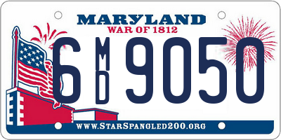 MD license plate 6MD9050