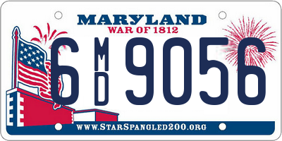 MD license plate 6MD9056