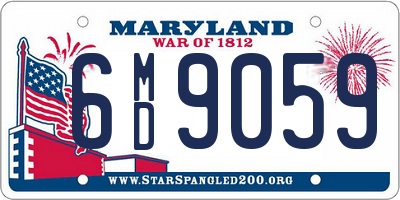 MD license plate 6MD9059