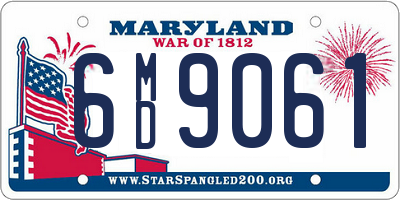 MD license plate 6MD9061