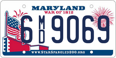 MD license plate 6MD9069