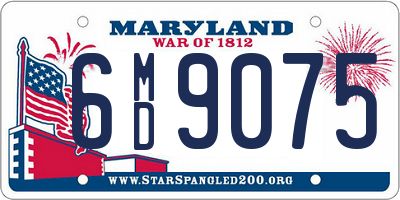 MD license plate 6MD9075