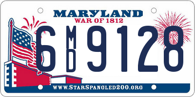 MD license plate 6MD9128