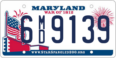 MD license plate 6MD9139