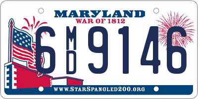 MD license plate 6MD9146