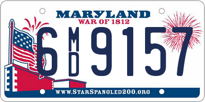 MD license plate 6MD9157