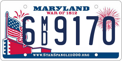 MD license plate 6MD9170