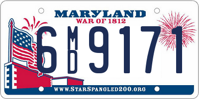 MD license plate 6MD9171