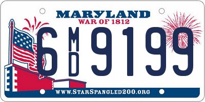 MD license plate 6MD9199