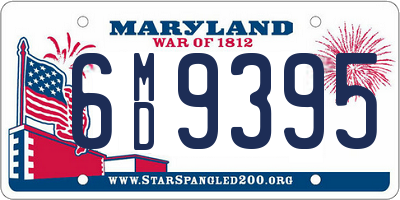 MD license plate 6MD9395