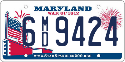 MD license plate 6MD9424