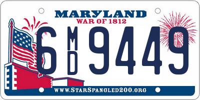 MD license plate 6MD9449