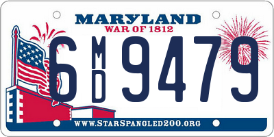 MD license plate 6MD9479