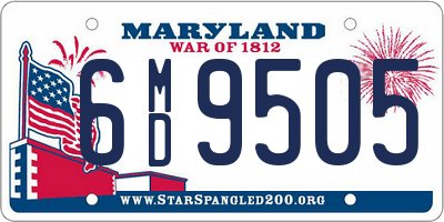 MD license plate 6MD9505