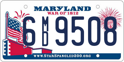 MD license plate 6MD9508