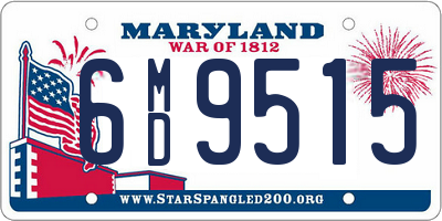 MD license plate 6MD9515