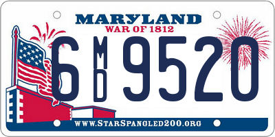 MD license plate 6MD9520