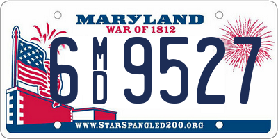 MD license plate 6MD9527