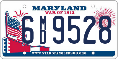 MD license plate 6MD9528