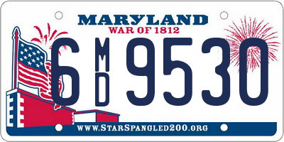 MD license plate 6MD9530