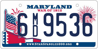 MD license plate 6MD9536