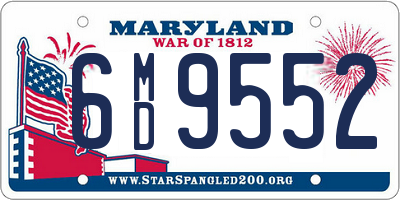 MD license plate 6MD9552